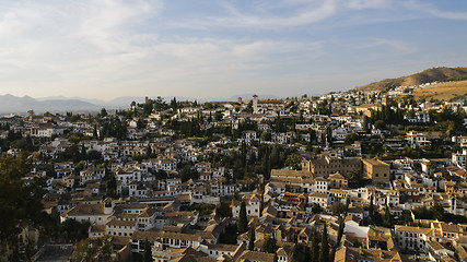 Image showing View of the Albaicin, the Arabic district of Granada, Spain