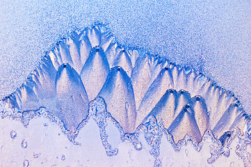 Image showing Frosty pattern in the mountains