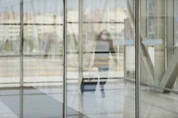 Image showing Businesswoman in airport