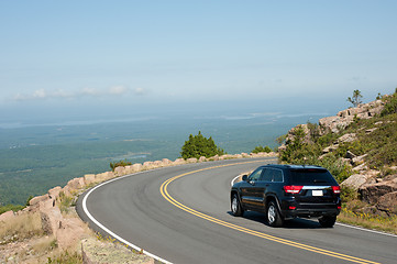 Image showing Driving Cadillac Mountain