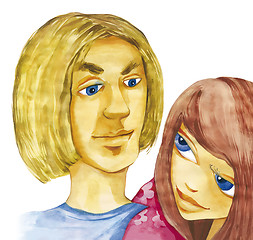 Image showing young couple in love 