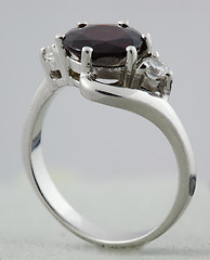 Image showing Silver finger ring