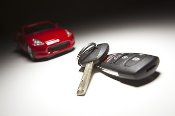 Image showing Car Keys and Sports Car