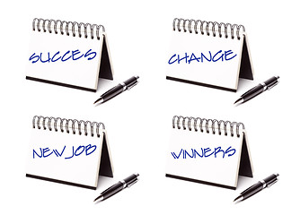 Image showing Spiral Note Pad and Pen Series