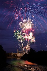 Image showing Fireworks in Steinkjer