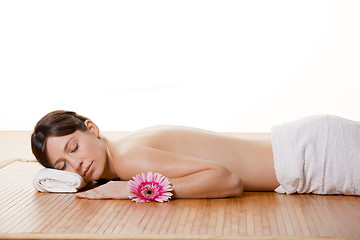 Image showing Girl on a Spa