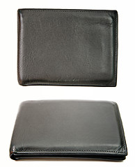 Image showing Black leather wallet 