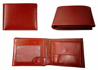 Image showing Brown leather wallet