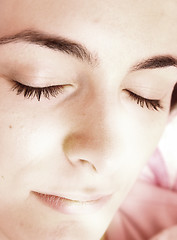 Image showing Beautiful young woman sleeping.