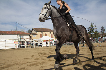 Image showing Female rider