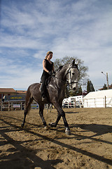 Image showing Female rider