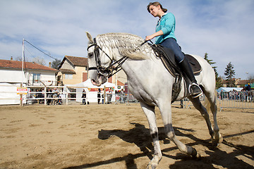 Image showing Female rider