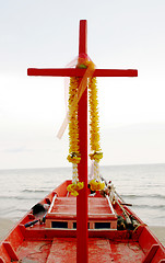 Image showing Orange boat