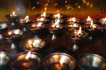 Image showing Butter lamps