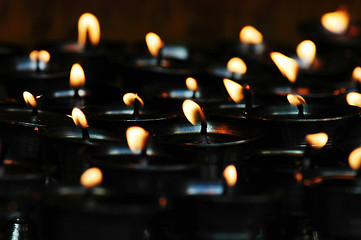 Image showing Butter lamps