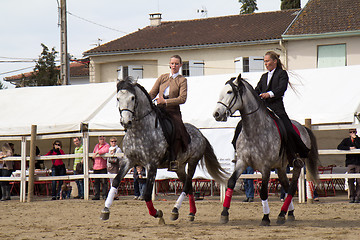 Image showing Two female riders