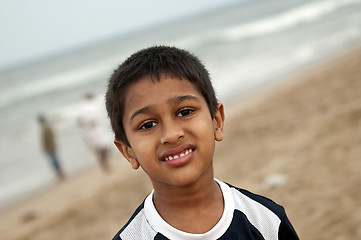 Image showing Fun at beach