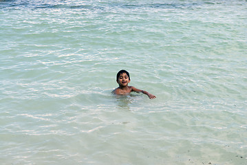 Image showing swimming