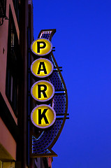 Image showing park sign