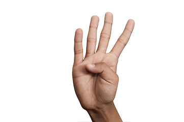 Image showing Five fingers