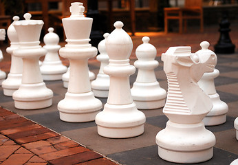 Image showing Large chess pieces 
