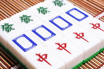 Image showing Mahjong, very popular game in China 