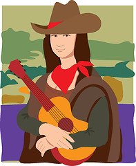 Image showing Mona Lisa Cowgirl
