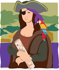 Image showing Mona Lisa Pirate