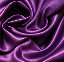 Image showing Smooth elegant lilac silk as background 