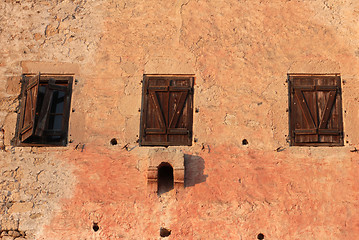 Image showing Windows on old building