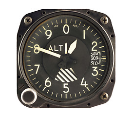 Image showing Airplane Altimeter