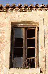 Image showing Abandoned house window