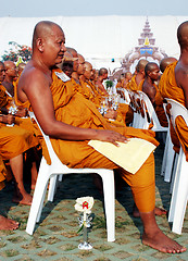 Image showing Monks in Thailand