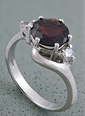 Image showing Silver finger ring