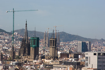 Image showing Barcelona cityscape. 