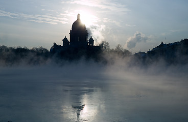 Image showing Winter on Niva river