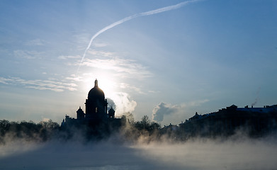 Image showing Winter on Niva river