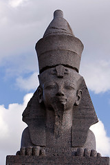 Image showing The stone sculpture of the sphinx