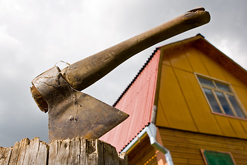 Image showing Rusty ax.