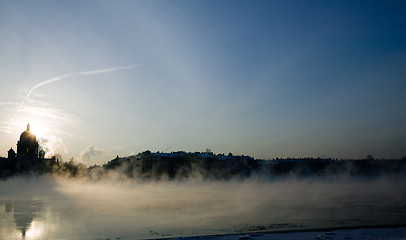 Image showing Winter on Niva river