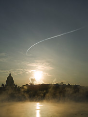 Image showing Winter on Niva river