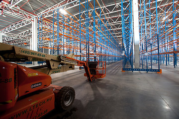 Image showing Interior of a modern warehouse