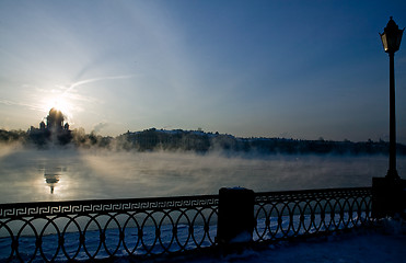 Image showing Winter on Niva river