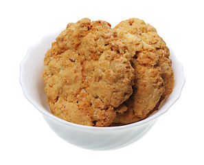 Image showing Cookies on a plate, isolated