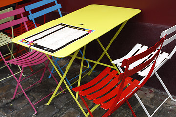 Image showing Colourful Table
