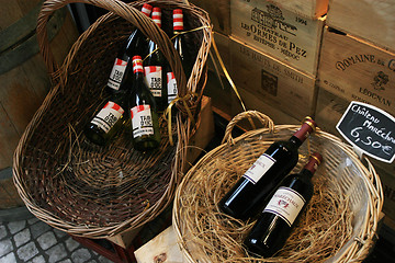 Image showing Red Wine Basket