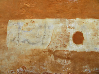 Image showing Detail of nice old artistic painted wall