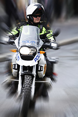 Image showing Police bike