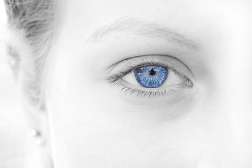 Image showing Blue eyed girl select