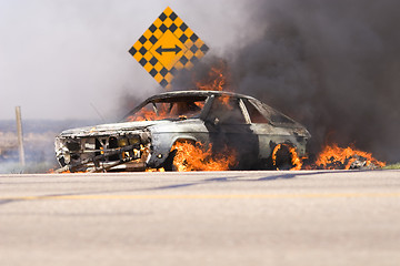 Image showing Car blaze